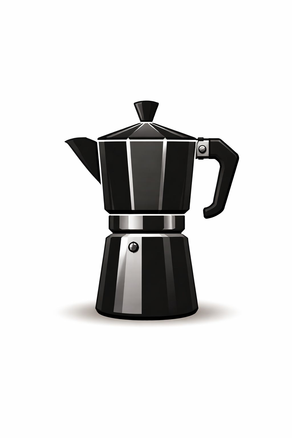 Italienische Mokkakanne für traditionellen Espresso