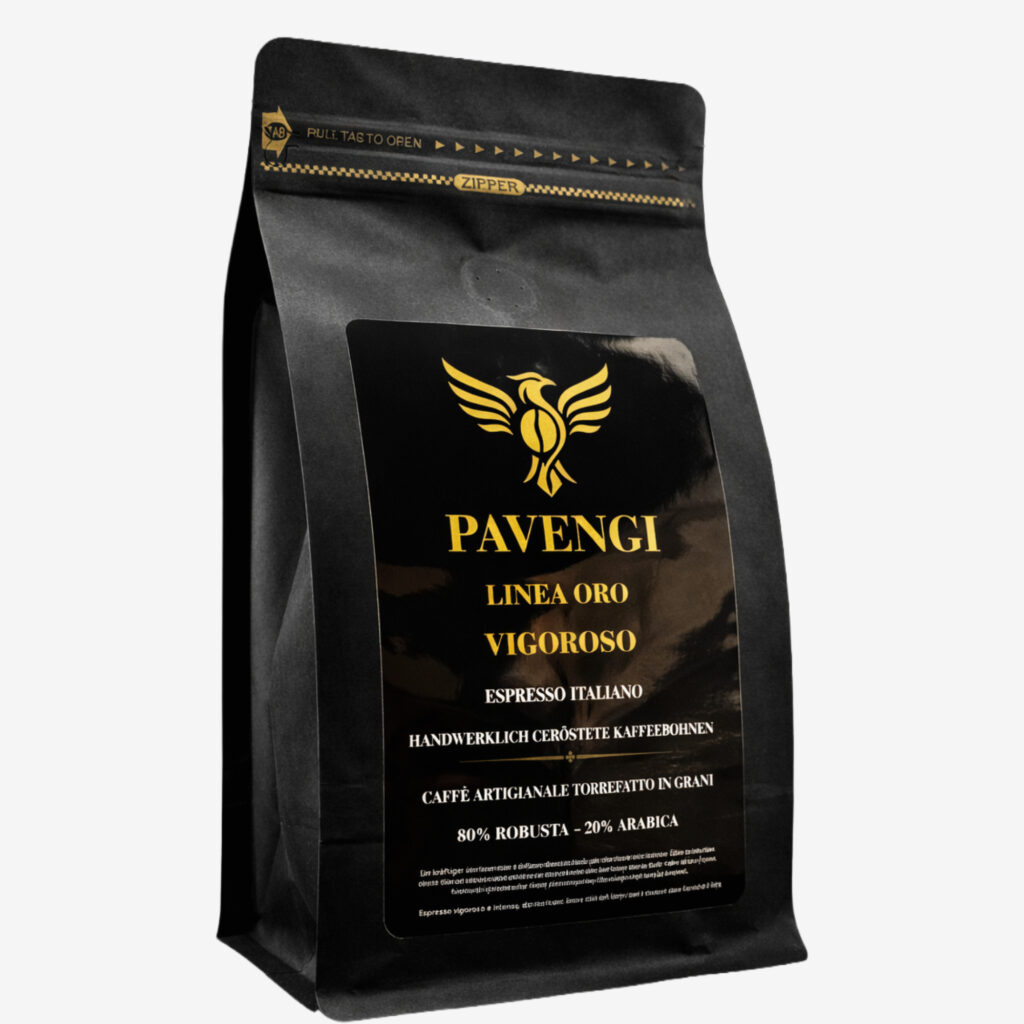 Pavengi Vigoroso Espresso Kaffee ganze Bohnen 80% Robusta 20% Arabica