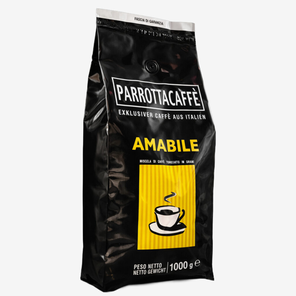 Parrottacaffe Amabile Kaffee ganze Bohnen milde Mischung